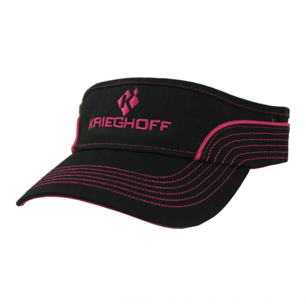 Krieghoff Ladies’ Visor, Black/Pink
